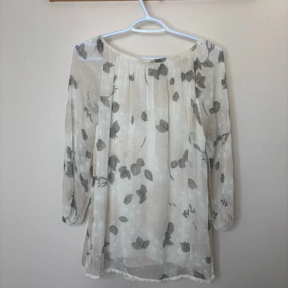 💛#340 Silk Giusy Made In Italy Blouse - Picture 8 of 8